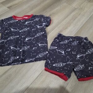 Rocket Print Kids Pajama Set